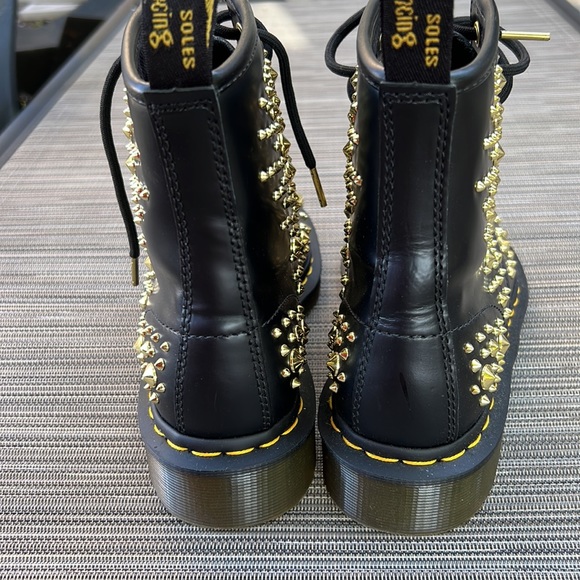 NWOB Dr Martens Midas Gold Metal Studded 1460 Boots~LIMITED  Size EU37 US5M US6L - Picture 11 of 16